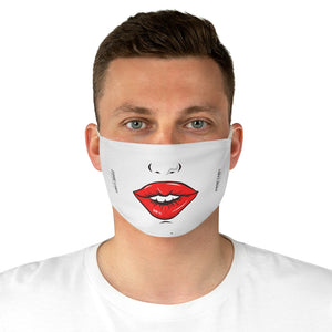 ZC White Fabric Face Mask 002