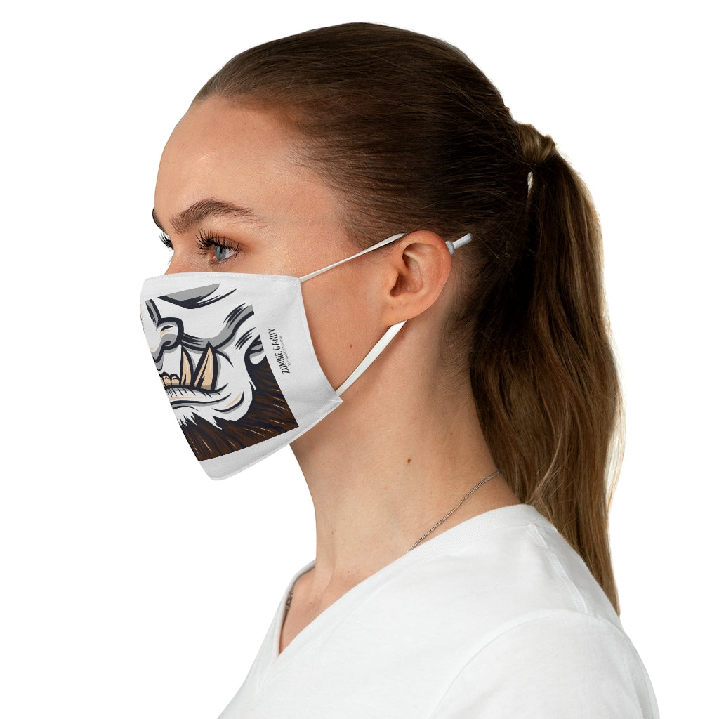 ZC White Fabric Face Mask 005