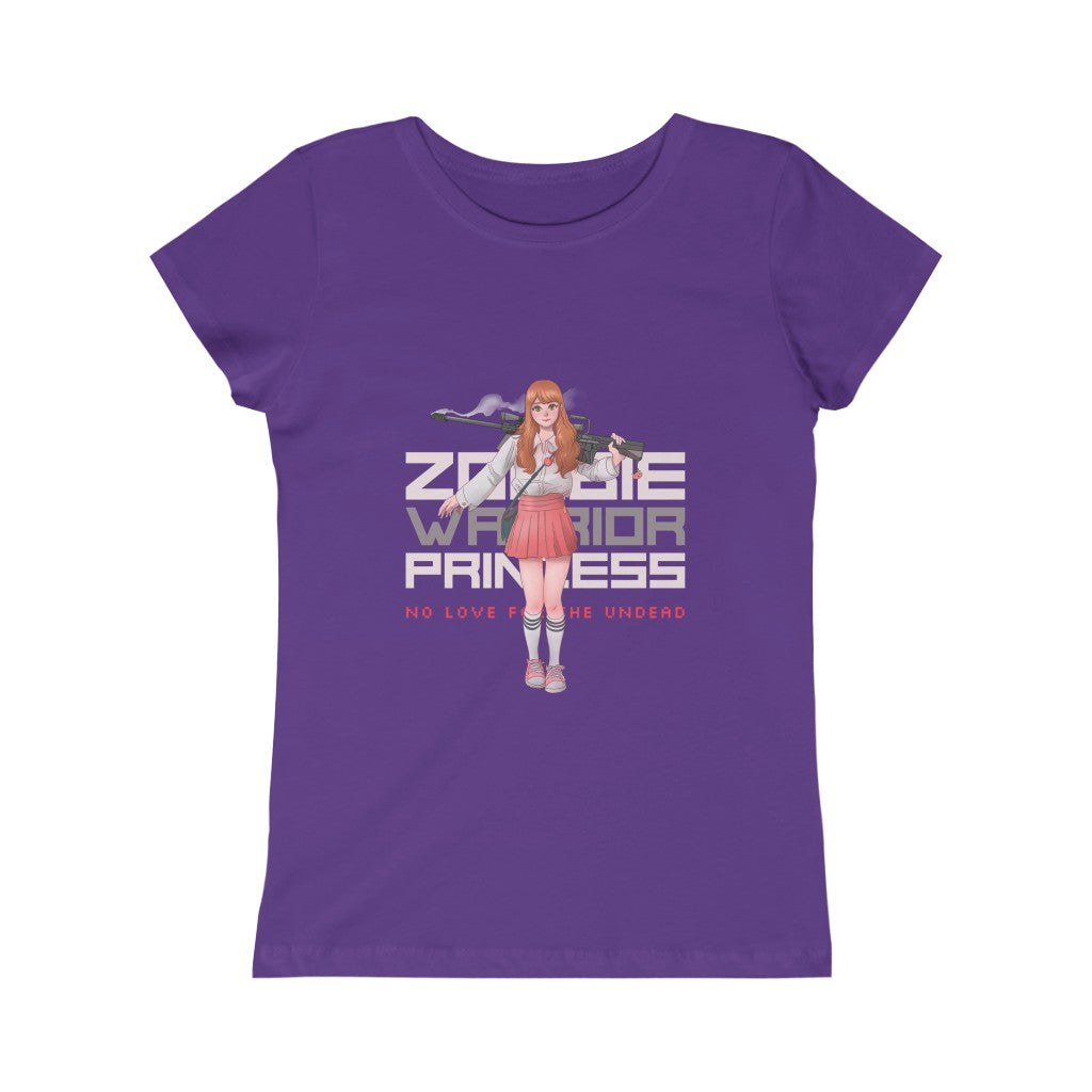 2101.001 Zombie Warrior Princess Manga Girl Princess Tee