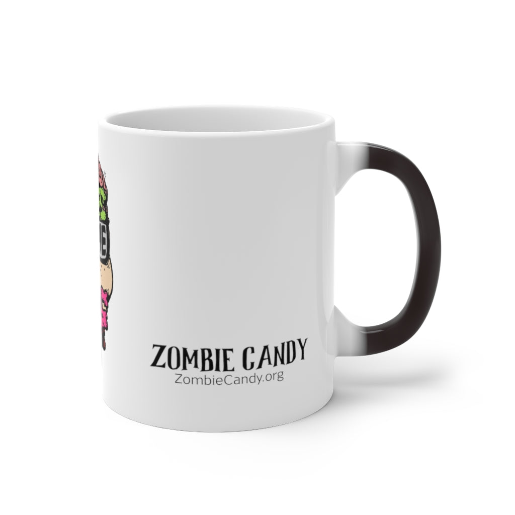 Zombies Love Me For My Brains Color Changing Mug