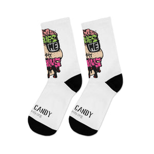 Zombies Love Me For My Brains Socks