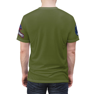 1005.001od Zombie Warrior Unisex AOP Cut & Sew Tee
