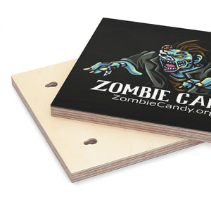 Zombie Candy on Wood Canvas