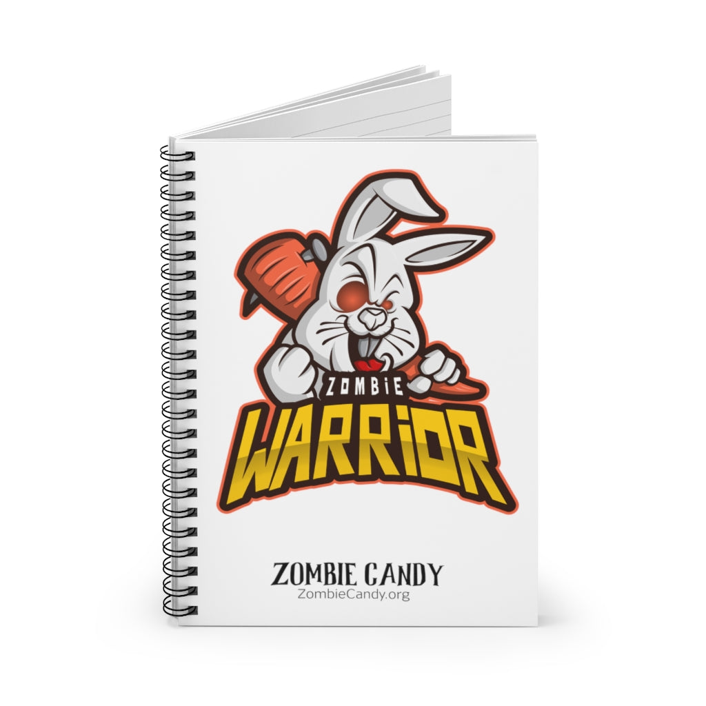 3001.001w Warrior Bunny Spiral Ruled Line Notebook