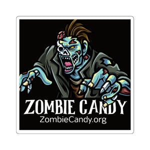 Zombie Candy Square Stickers