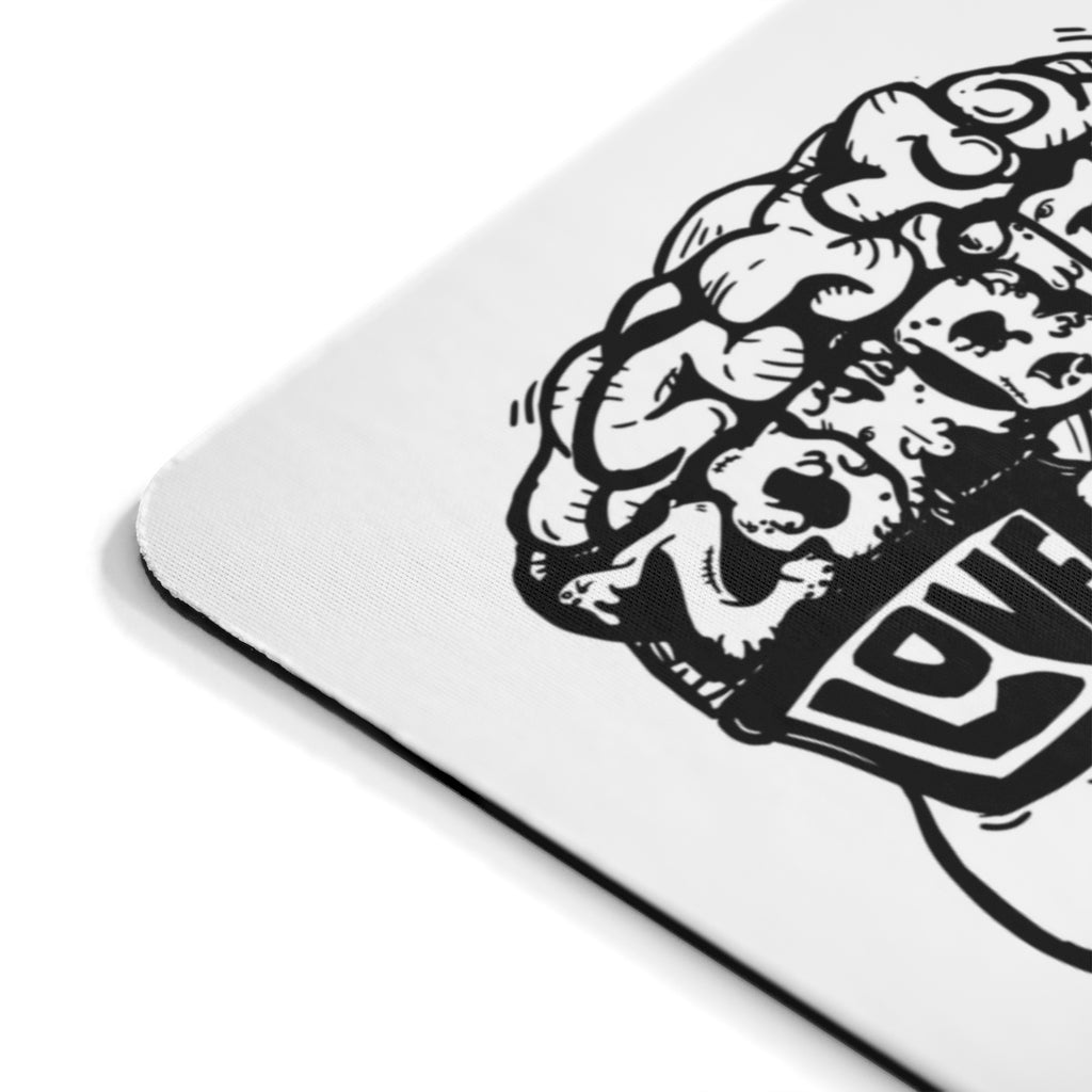 Zombies Love Me For My Brains - Monochrome - Mousepad