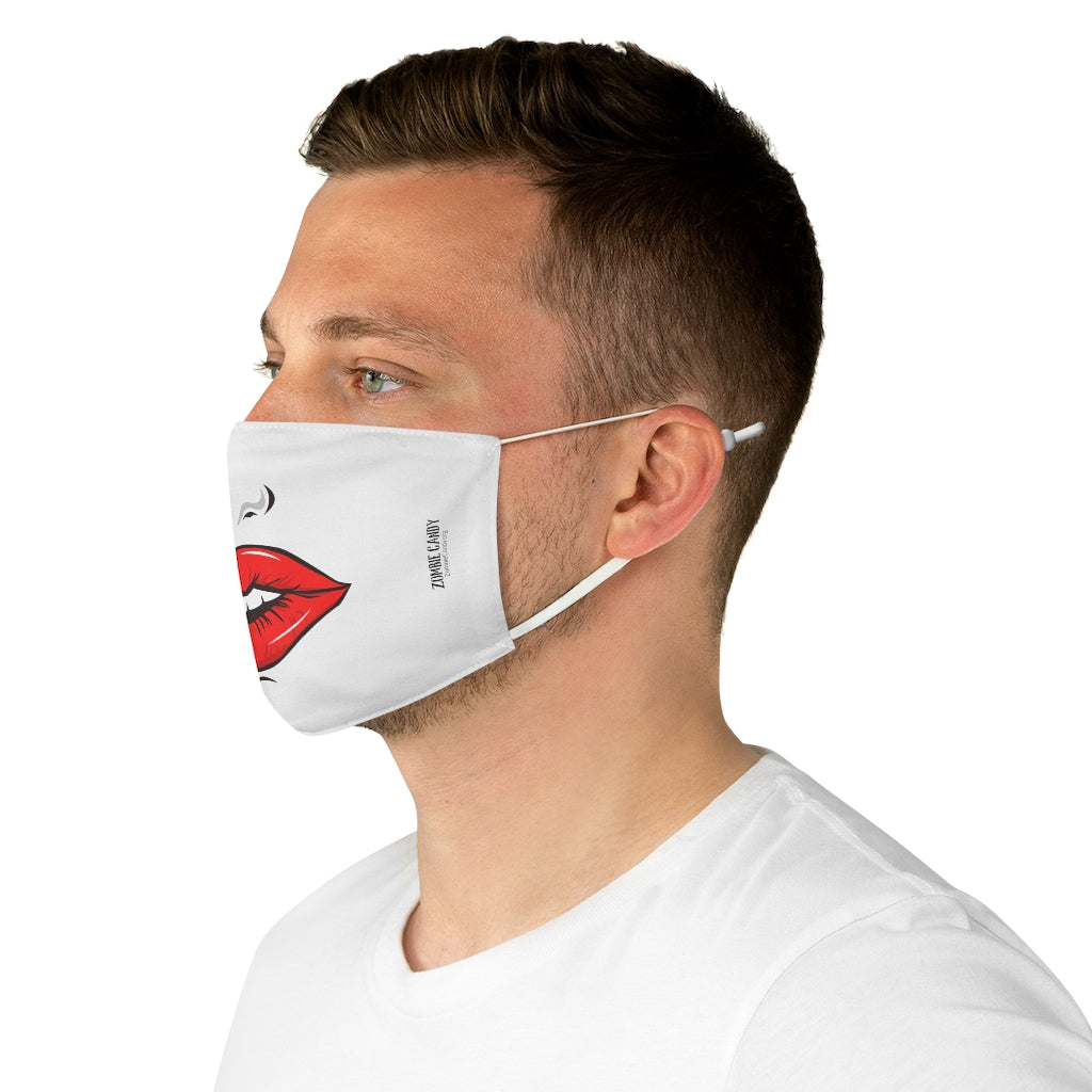 ZC White Fabric Face Mask 002