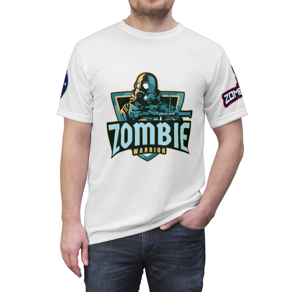 1003.001w Zombie Warrior Unisex AOP Cut & Sew Tee