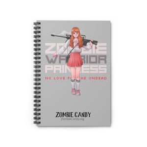 2101.001sv Zombie Warrior Princess Manga Girl Spiral Ruled Line Notebook