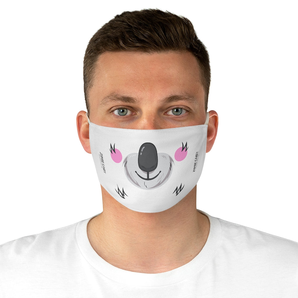 ZC White Fabric Face Mask 004