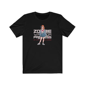 2102.001 Zombie Warrior Princess Manga Girl Jersey Short Sleeve Tee