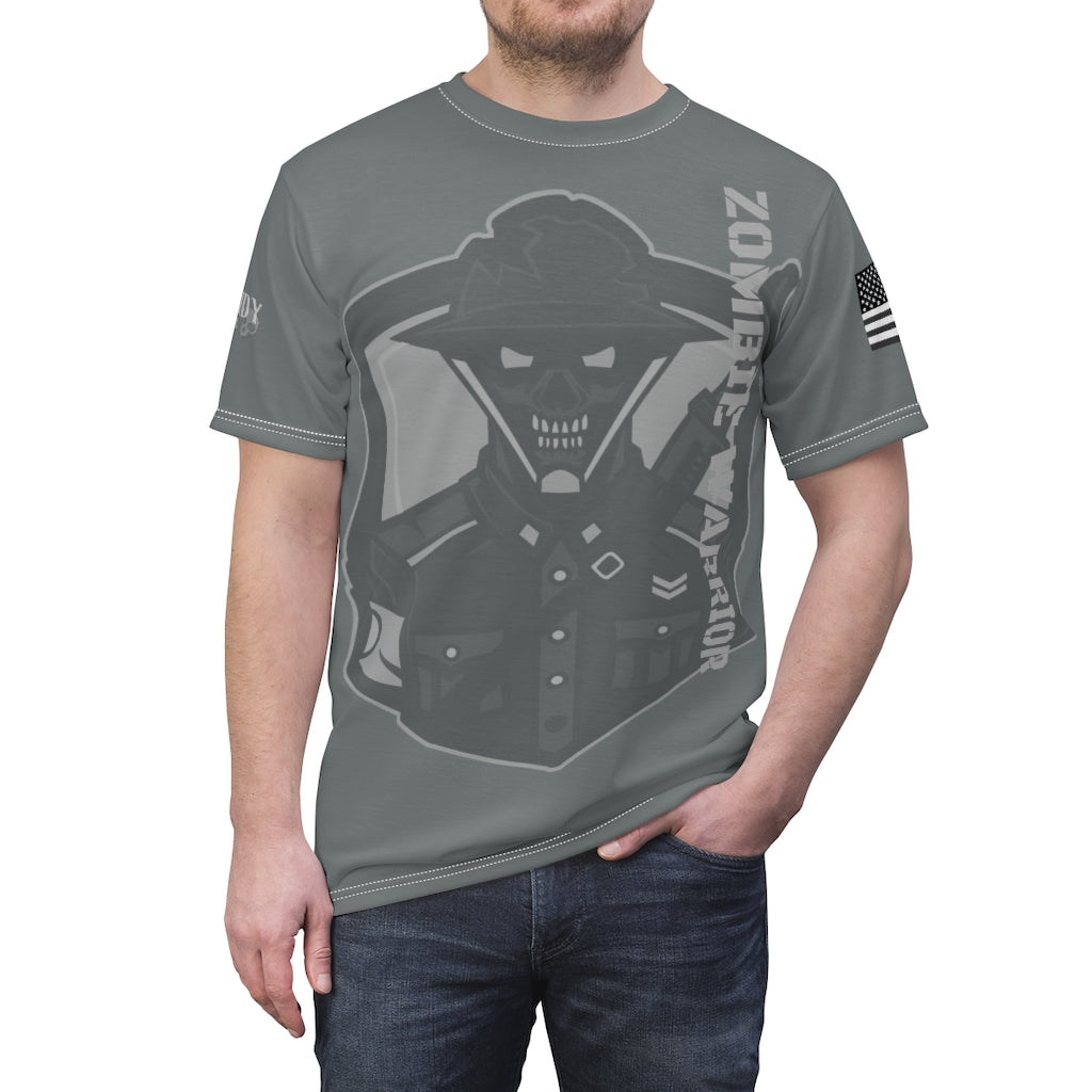 1001.002gy Zombie Warrior Unisex AOP Cut & Sew Tee